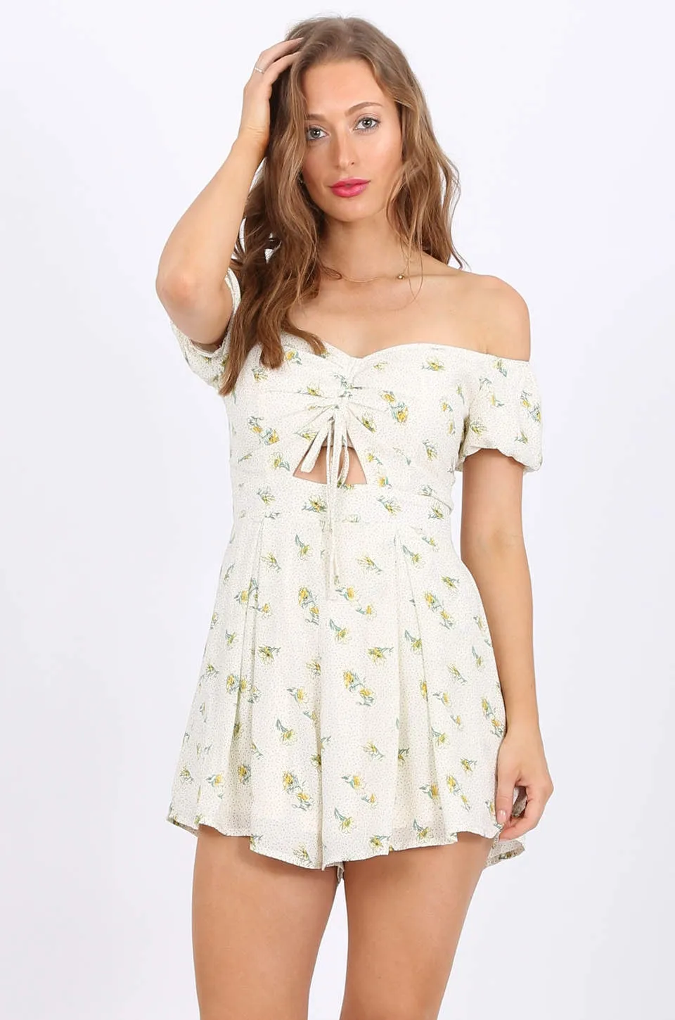 MISS PINKI Vivian Chiffon playsuit