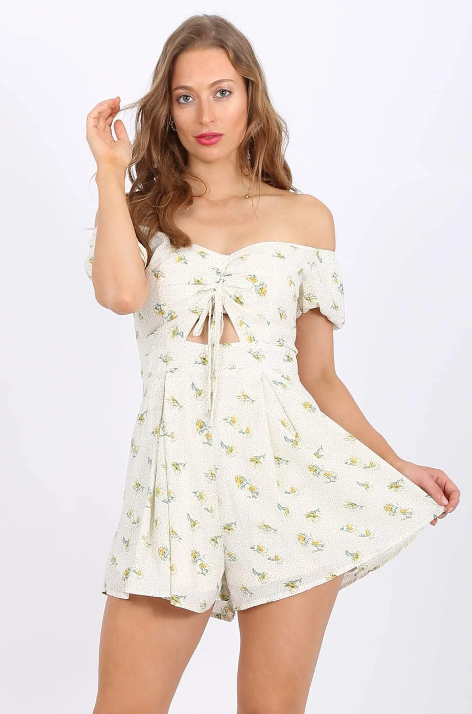 MISS PINKI Vivian Chiffon playsuit