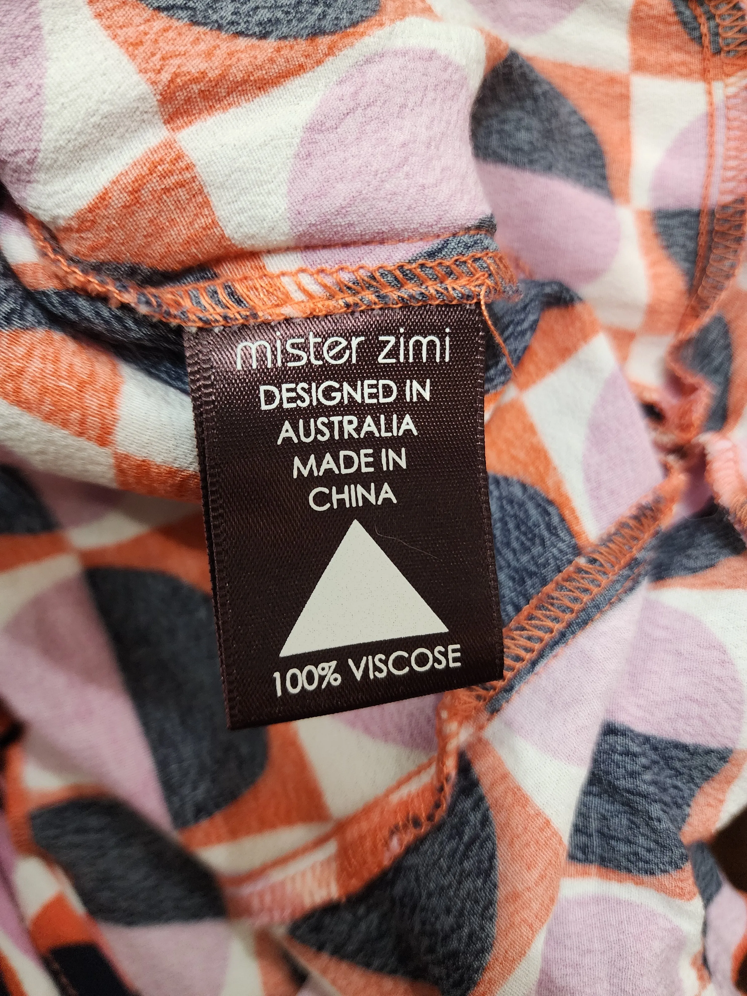 Mister Zimi colourful wrap style dress size 8
