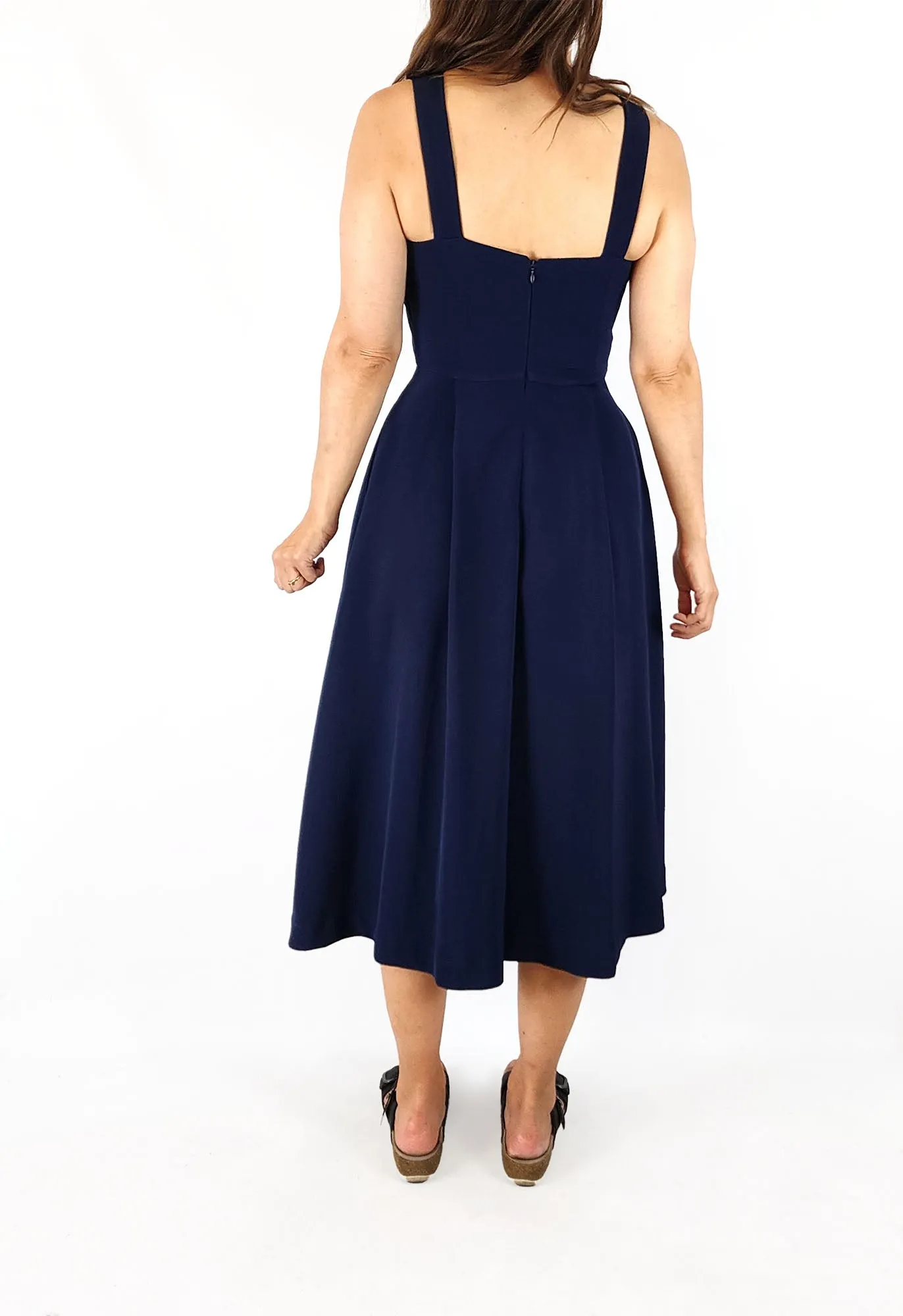 Monsoon navy dress size 8