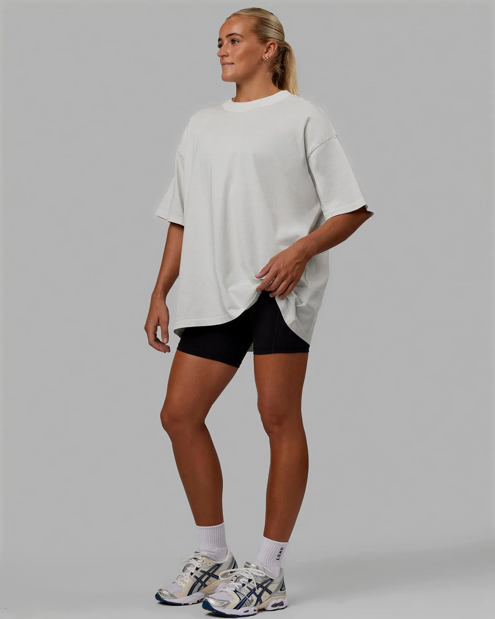 Move Fast Washed Heavyweight Tee Oversize - Lunar Rock-Windsurfer