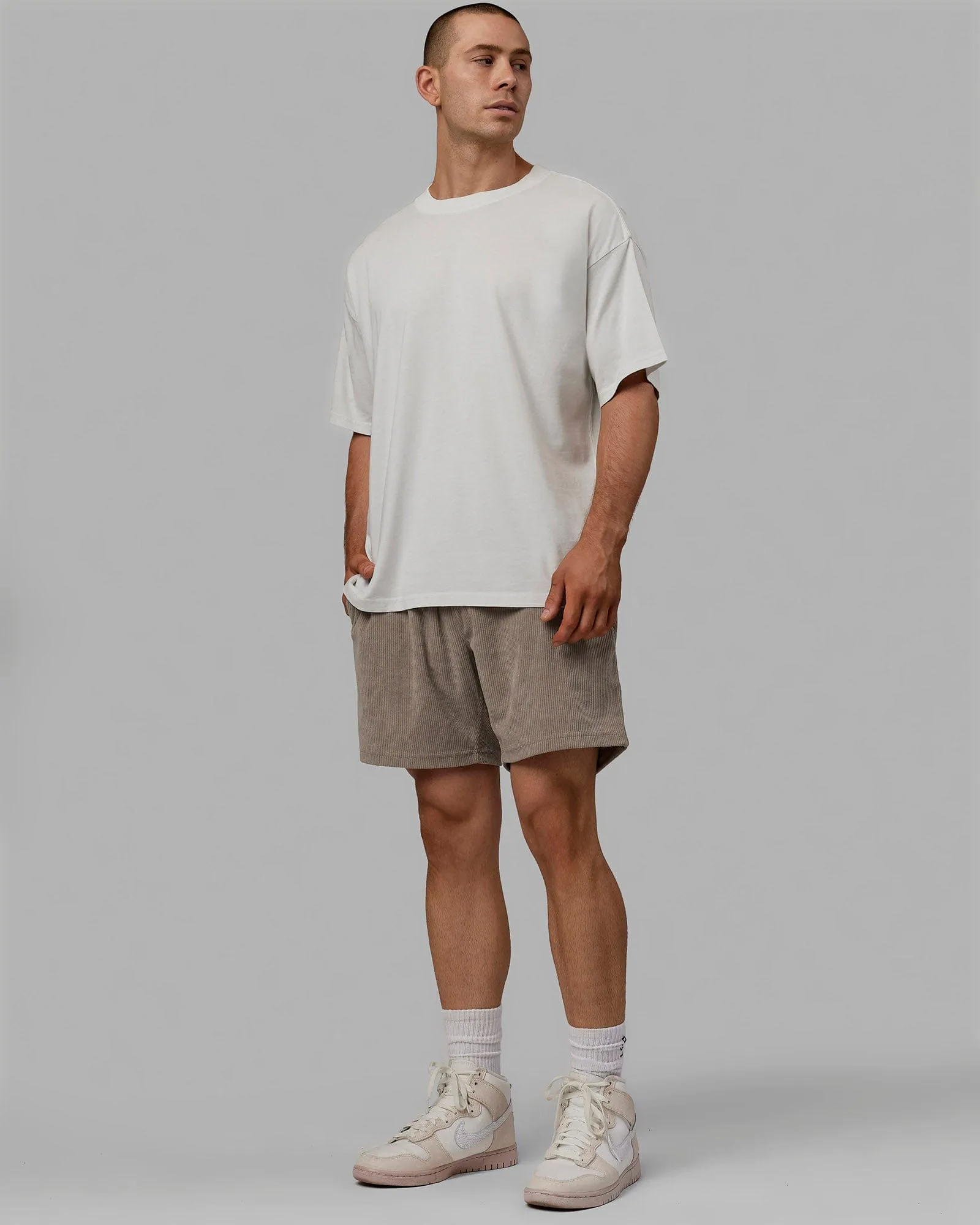 Move Fast Washed Heavyweight Tee Oversize - Lunar Rock-Windsurfer
