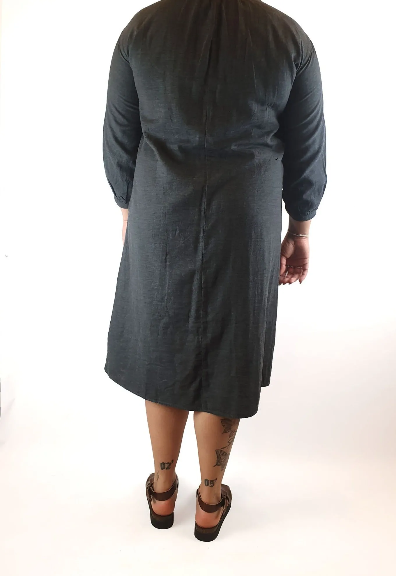 Muji grey tunic dress size ML