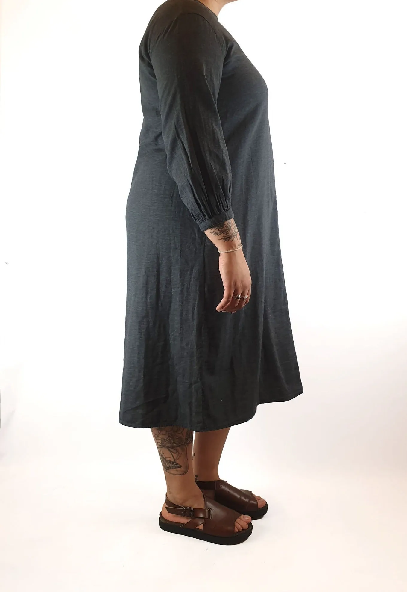 Muji grey tunic dress size ML
