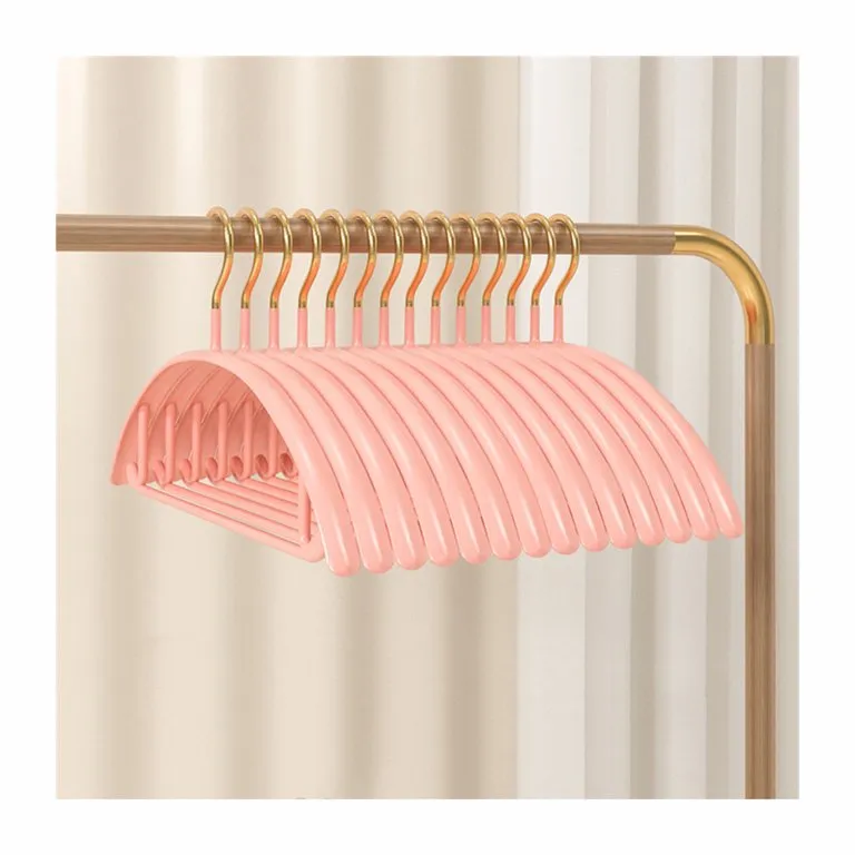 No Shoulder Bump Non-slip Traceless Clothes Hanger, Pack of 5