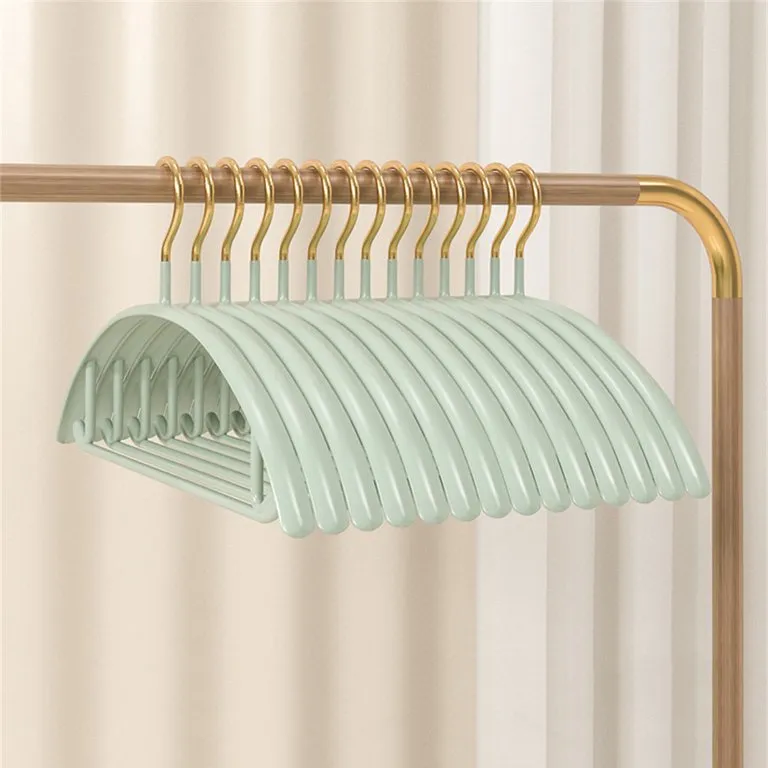 No Shoulder Bump Non-slip Traceless Clothes Hanger, Pack of 5