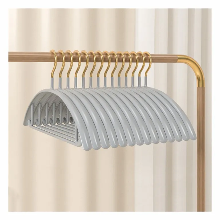No Shoulder Bump Non-slip Traceless Clothes Hanger, Pack of 5