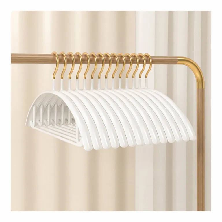 No Shoulder Bump Non-slip Traceless Clothes Hanger, Pack of 5