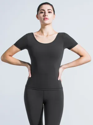 NUDE SHAPE TEE, LIMESTONE