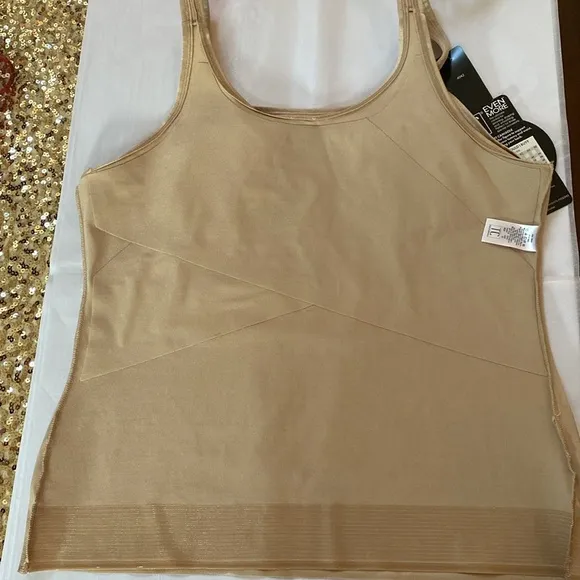 NWT TC Fine Intimates Even More®️ Full Figure Support Camisole Nude Plus-Size 46