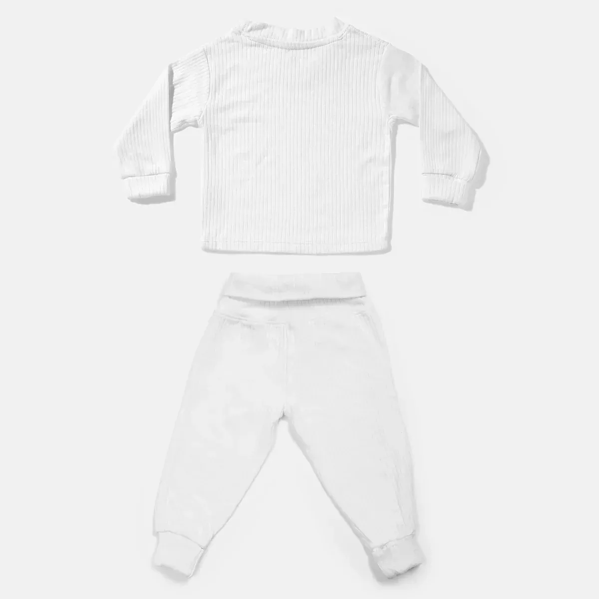 Pack of 3 Long Sleeved Top & Bottom Ribbed Sets