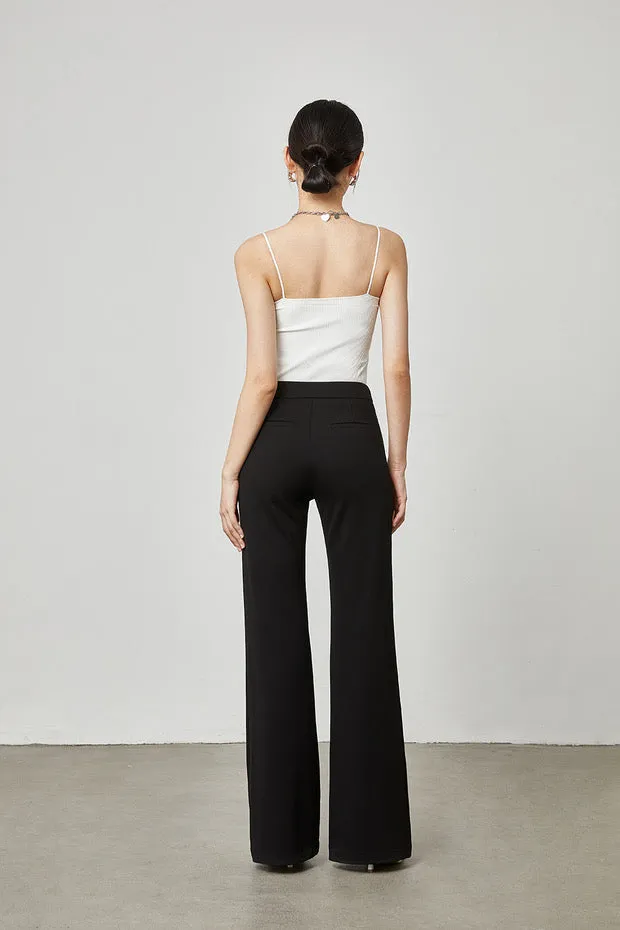 Padded Ribbed Camisole in Grey