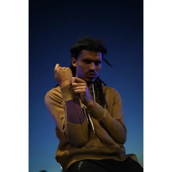 Paneled Hoodie - Peanut Butter & Jelly