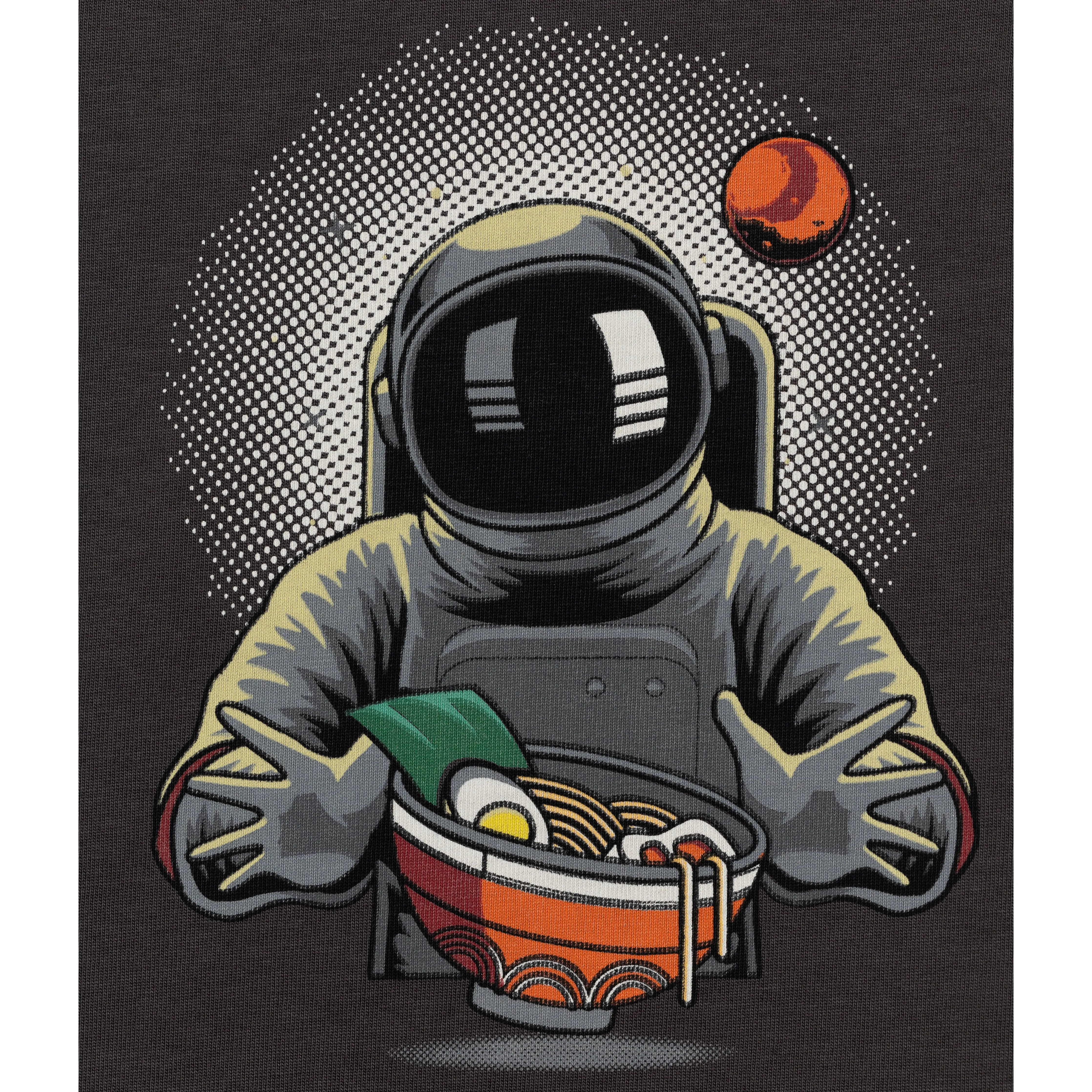 Premium Heavy Cotton Boxy Fit Discharge Print Tee - Unexplored / Astronaut