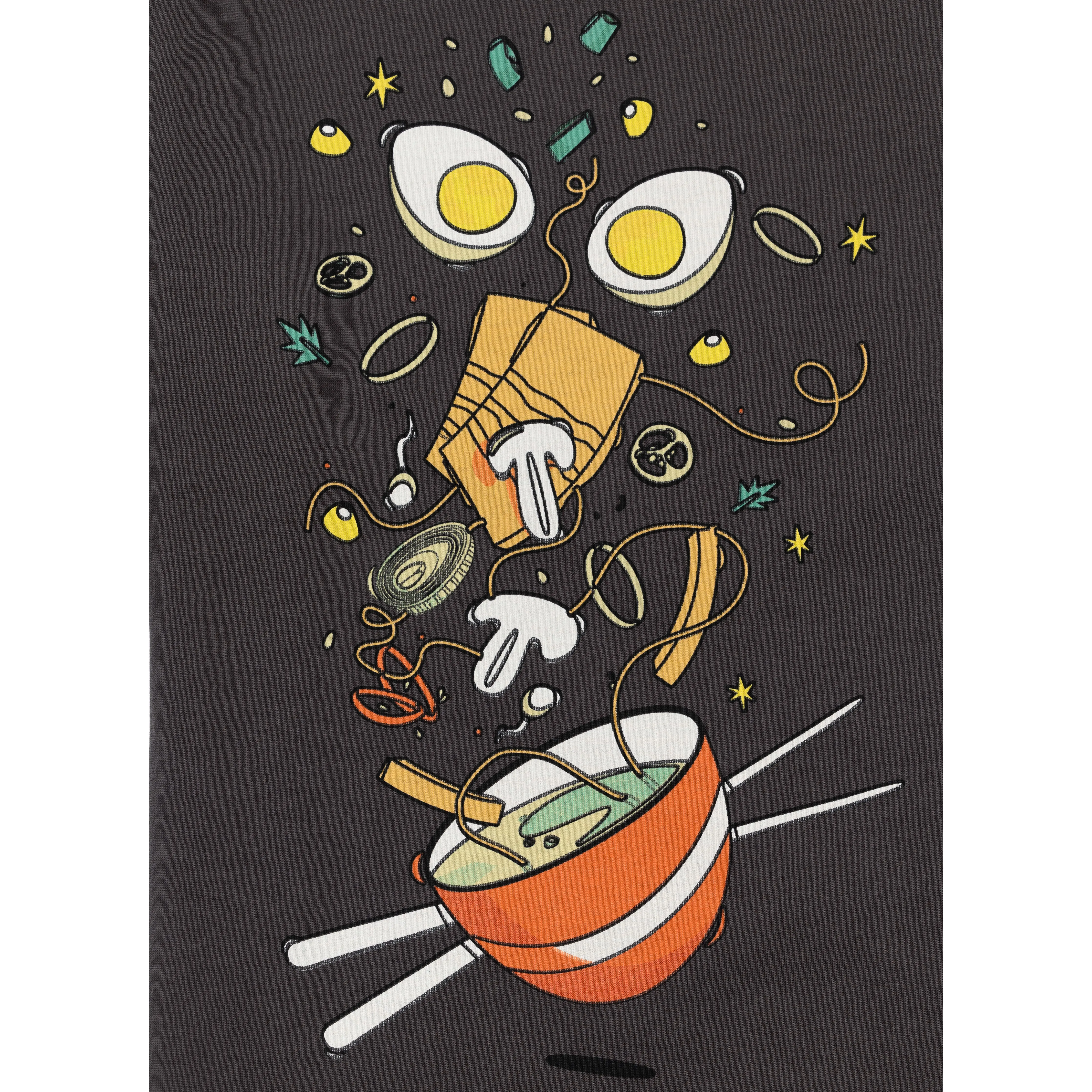 Premium Heavy Cotton Boxy Fit Discharge Print Tee - Unexplored / Astronaut