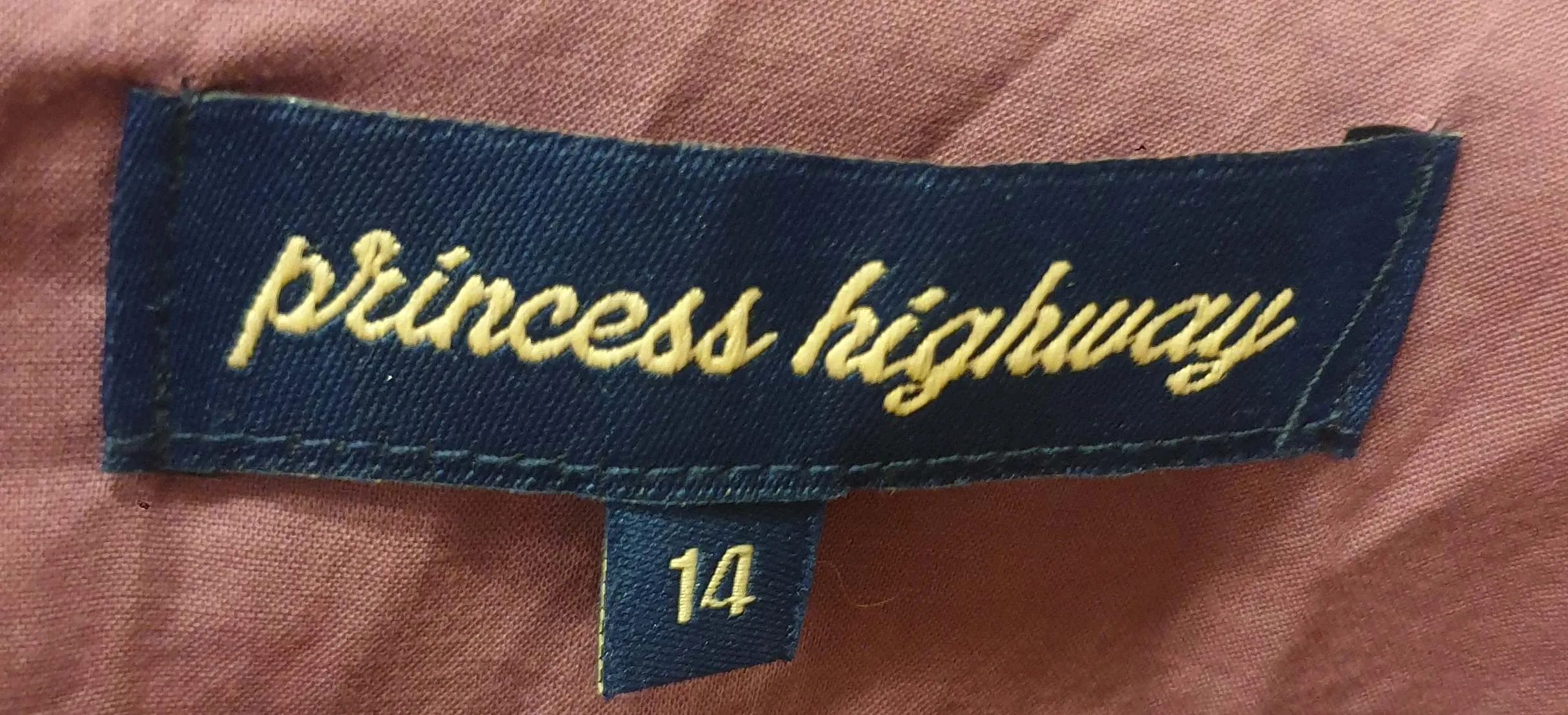Princes Highway purple linen mix dress size 12