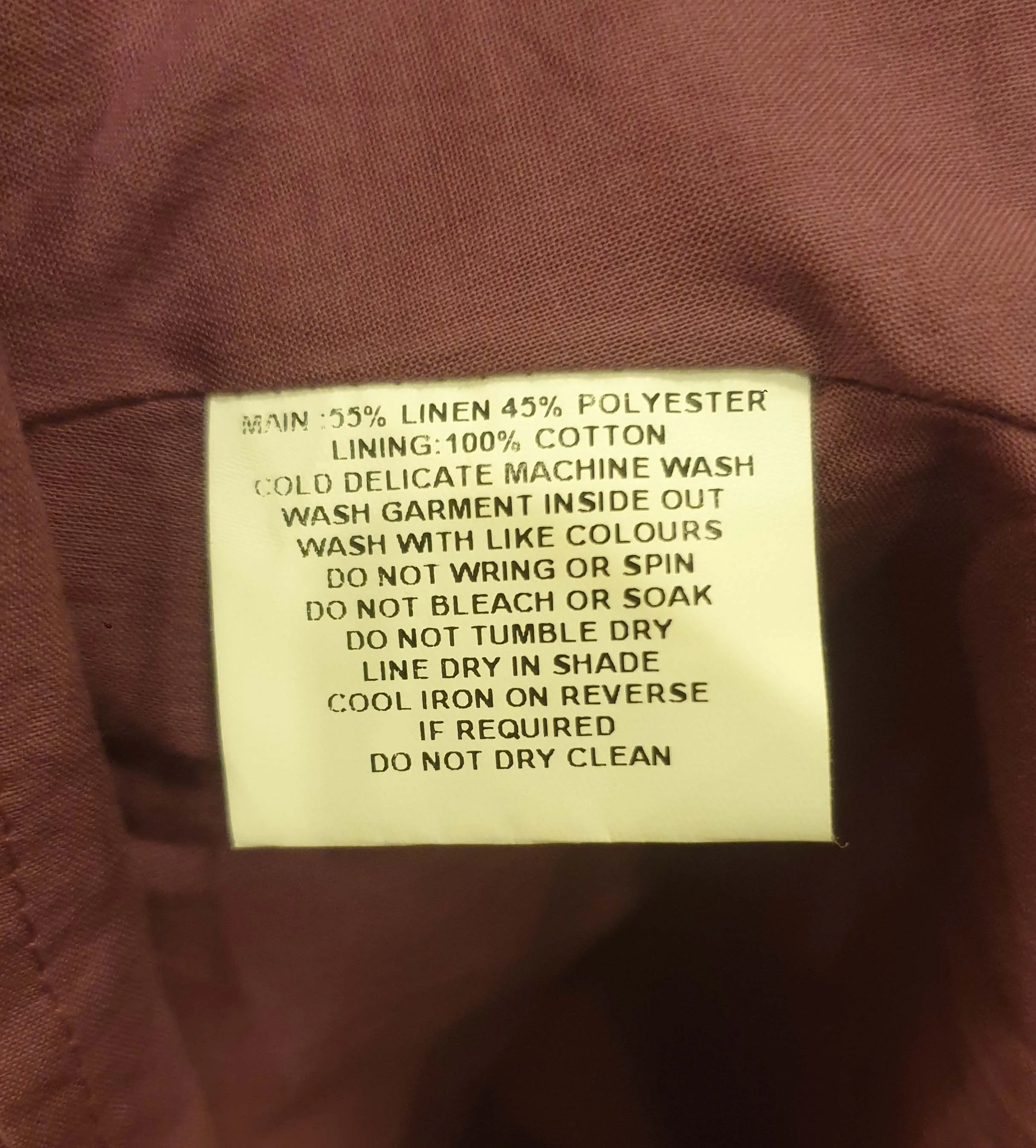 Princes Highway purple linen mix dress size 12