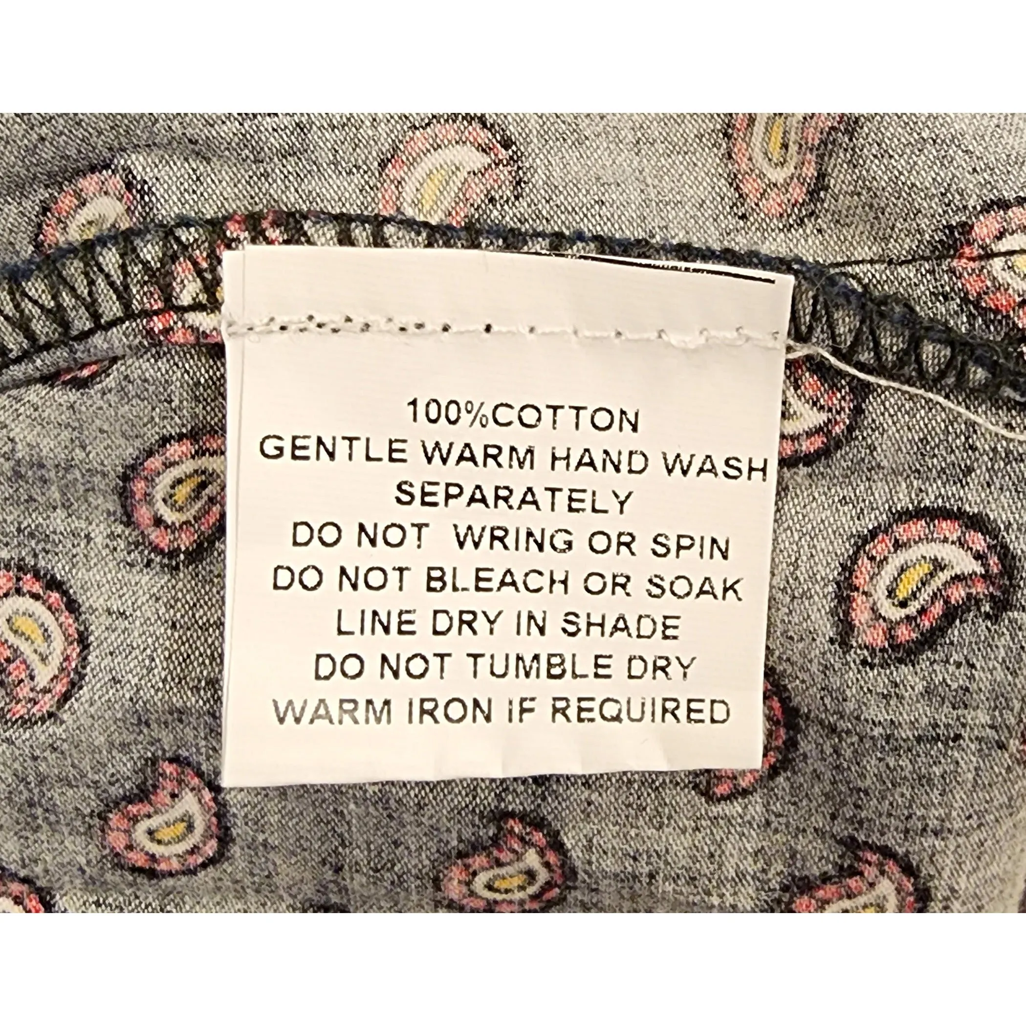 Princess Highway navy shirt dress with paisely red print size 12