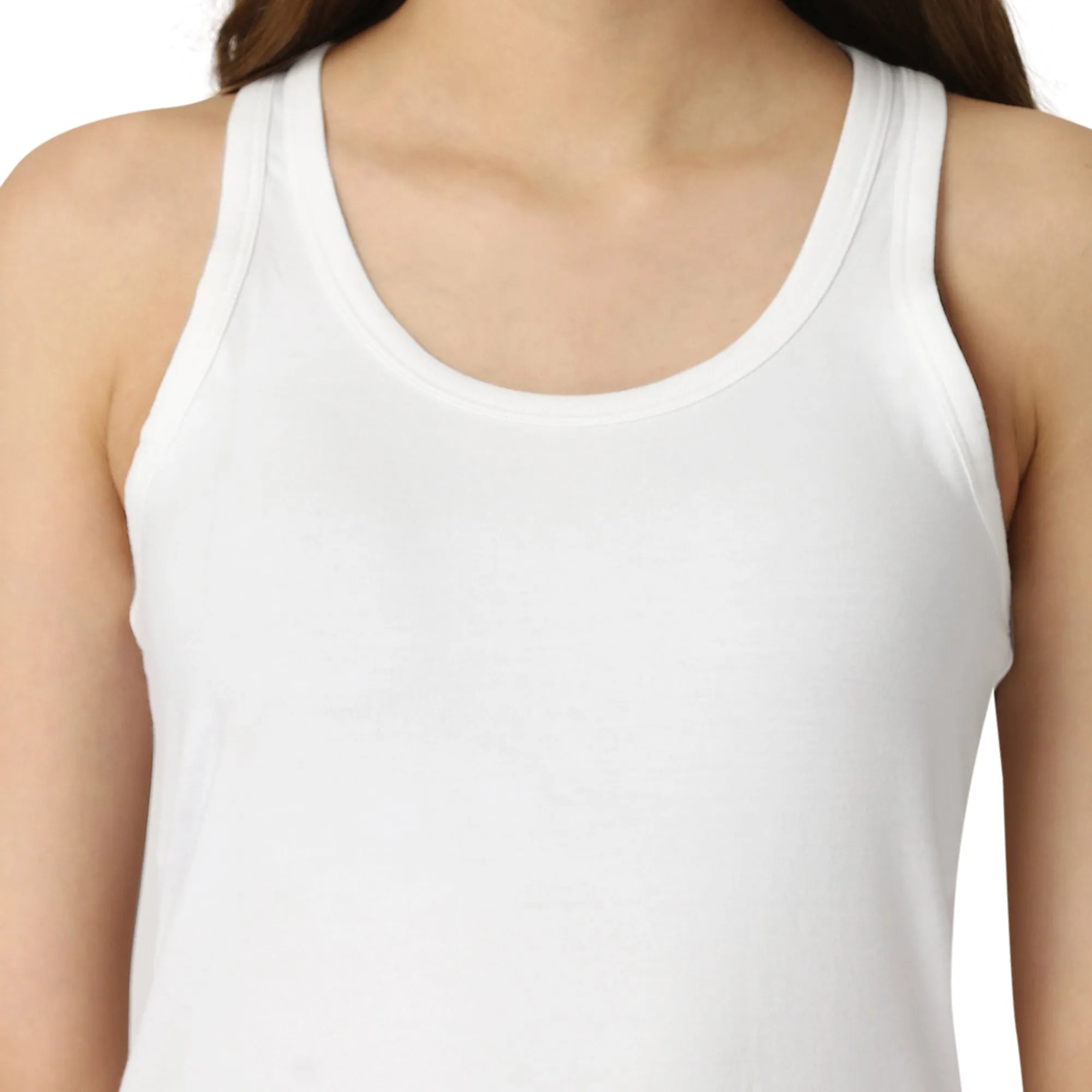 Printed Super Soft Cotton Stretch Racerback Tank Top