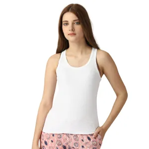 Printed Super Soft Cotton Stretch Racerback Tank Top
