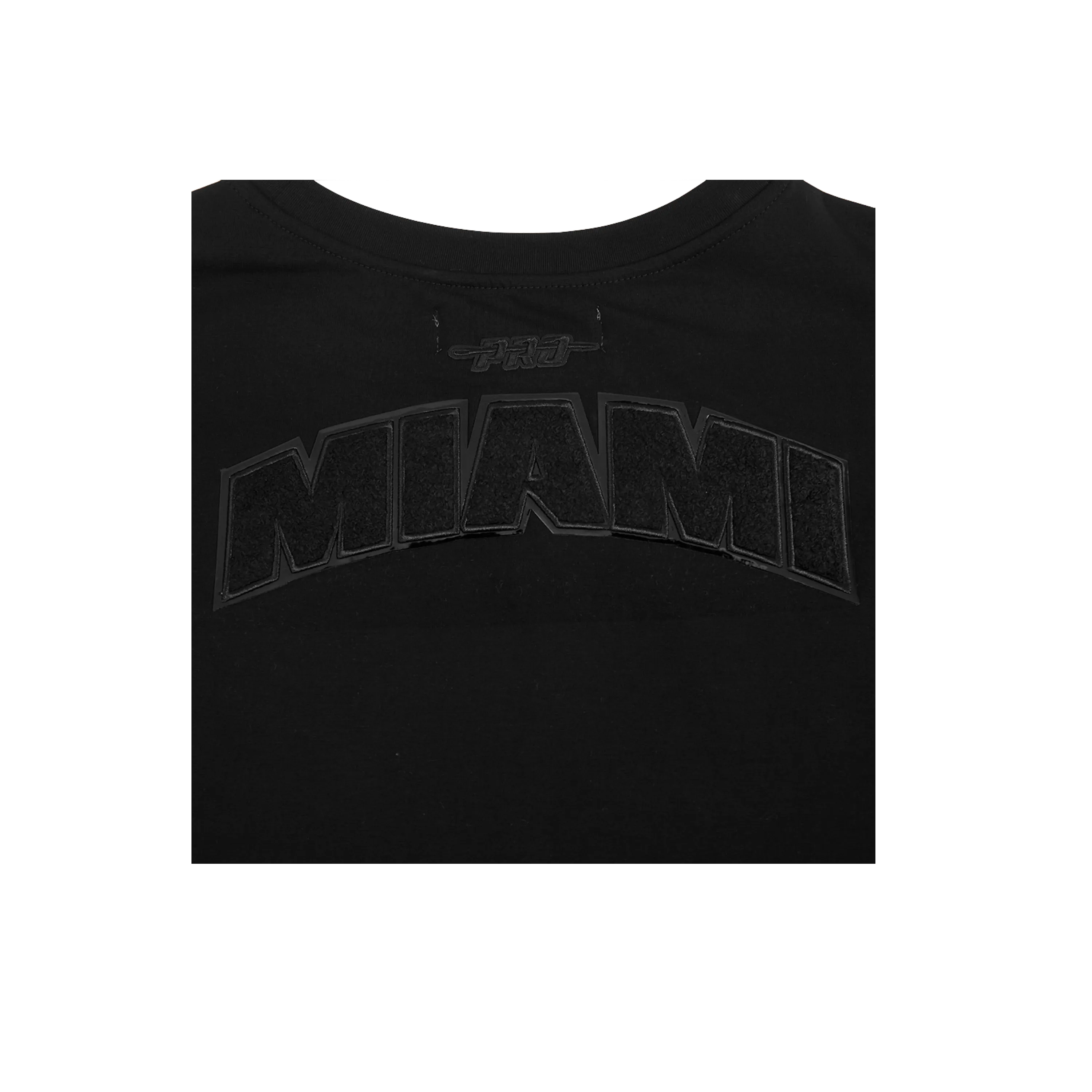 Pro Standard Miami HEAT Boxy Triple Black Women's Crop Tee