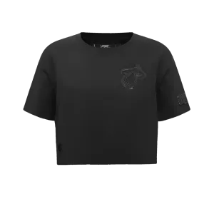 Pro Standard Miami HEAT Boxy Triple Black Women's Crop Tee
