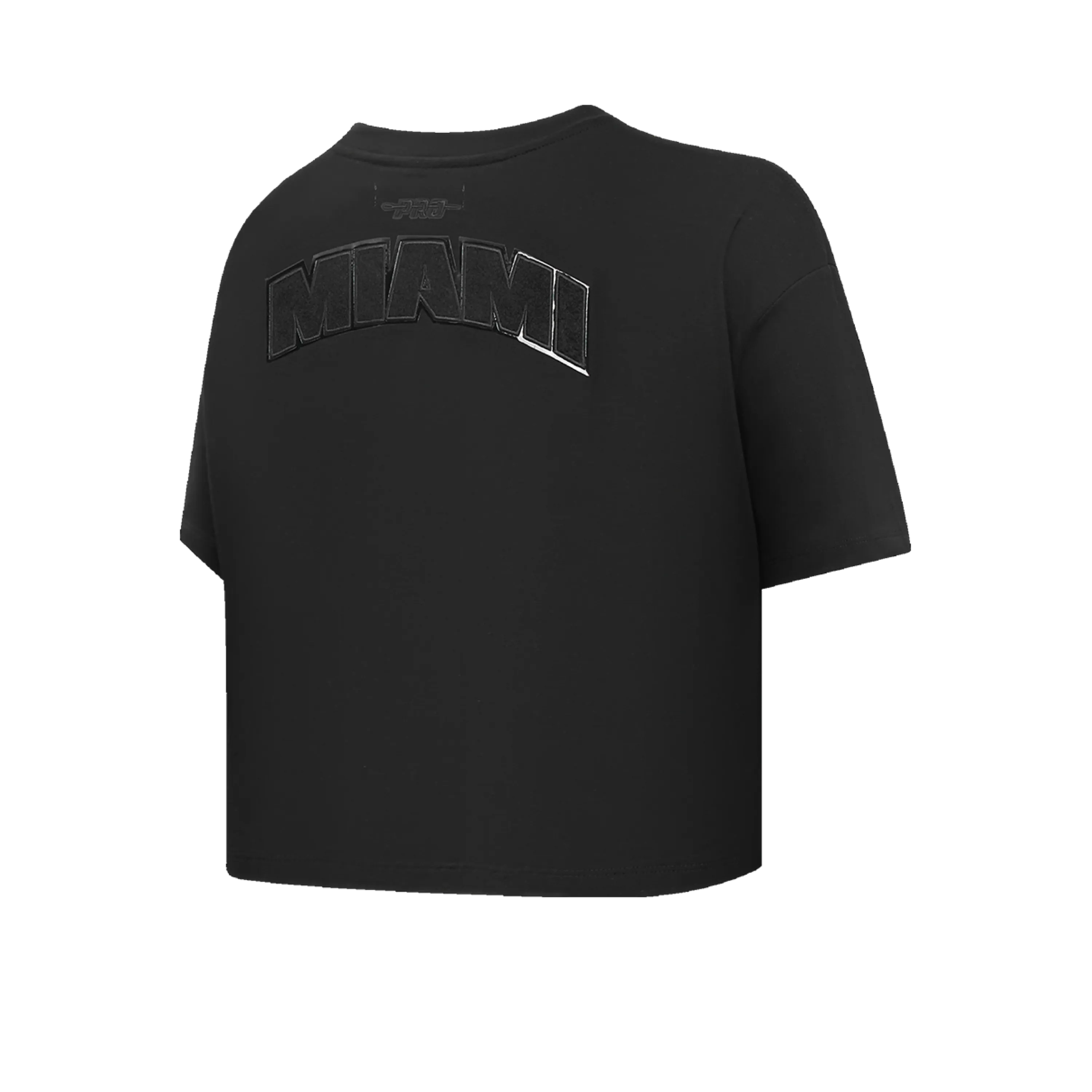 Pro Standard Miami HEAT Boxy Triple Black Women's Crop Tee