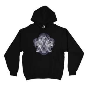 "3 People are One" Basic Hoodie Black