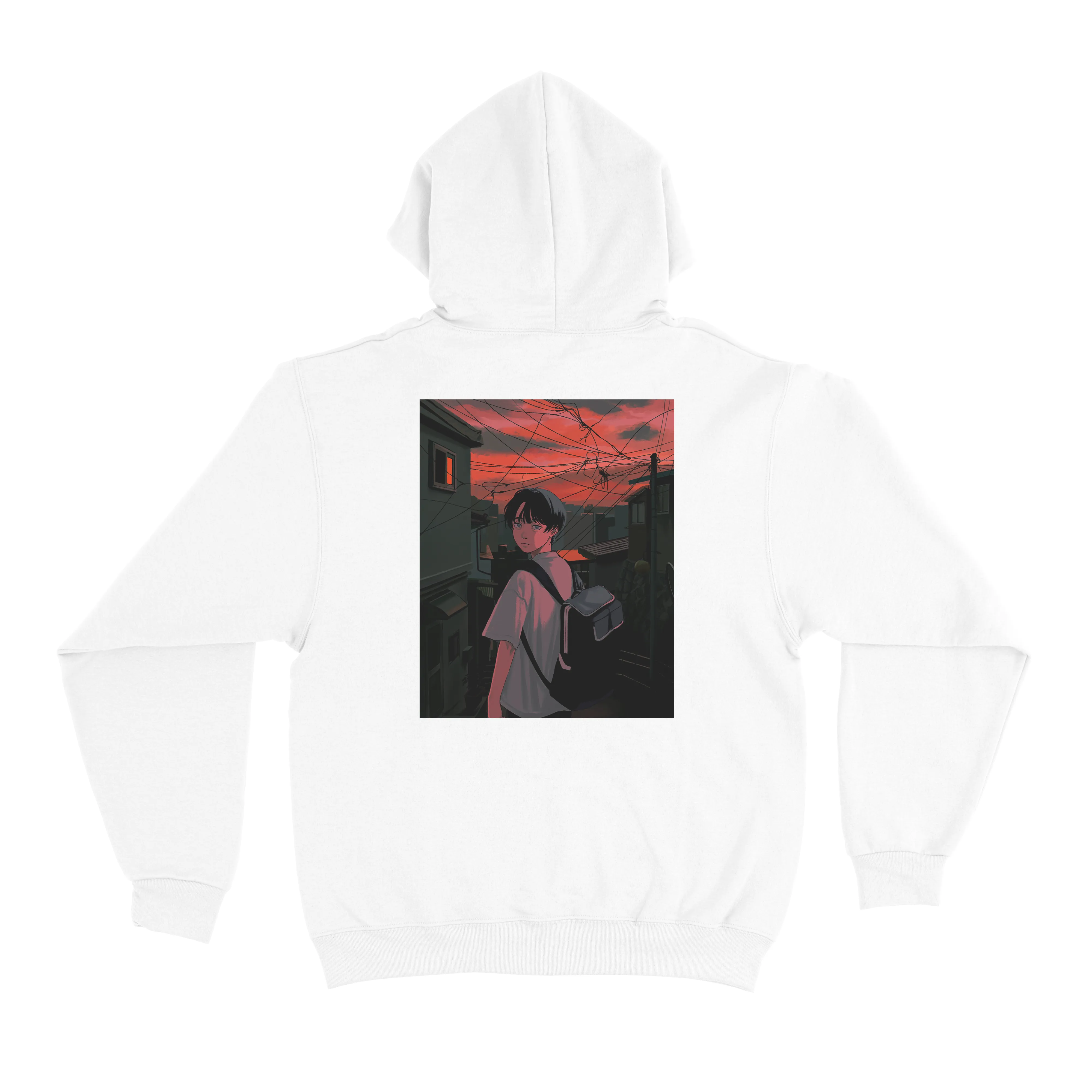 "3132" Basic Hoodie White