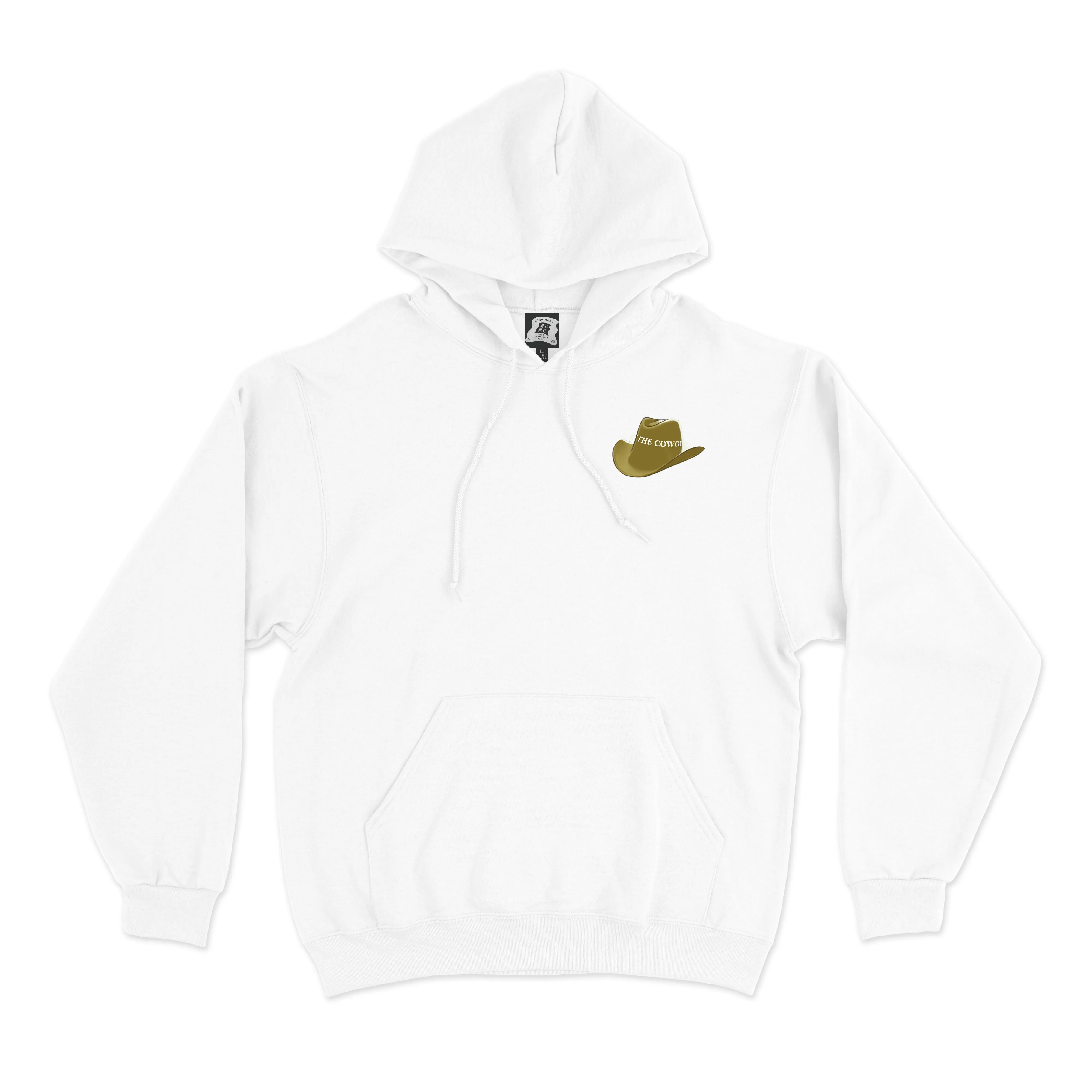 "Be the Cowgirl" Basic Hoodie White/Beige