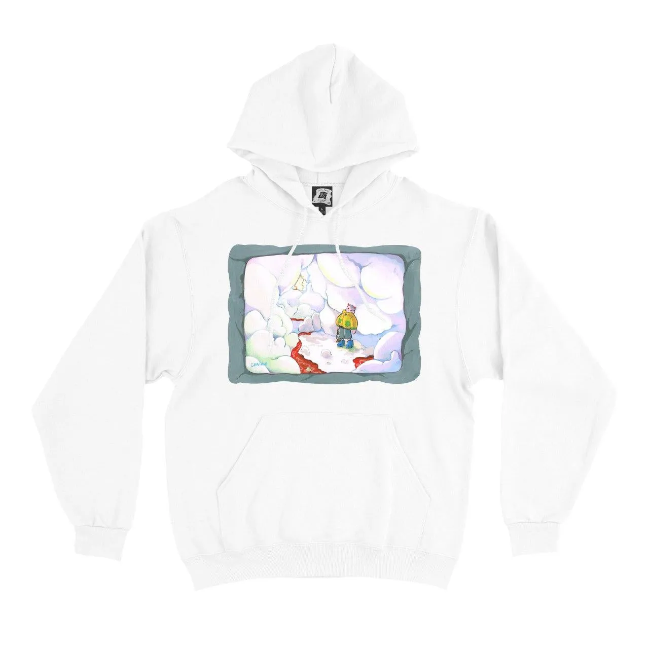 "Benevolent World" Basic Hoodie Black/White