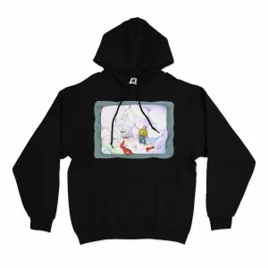 "Benevolent World" Basic Hoodie Black/White