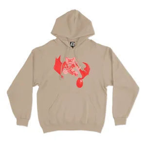 "Chloe" Basic Hoodie White/Beige