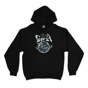 "Earth" Basic Hoodie Black