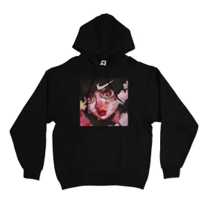 "Failed Projection" Basic Hoodie Black/Pink