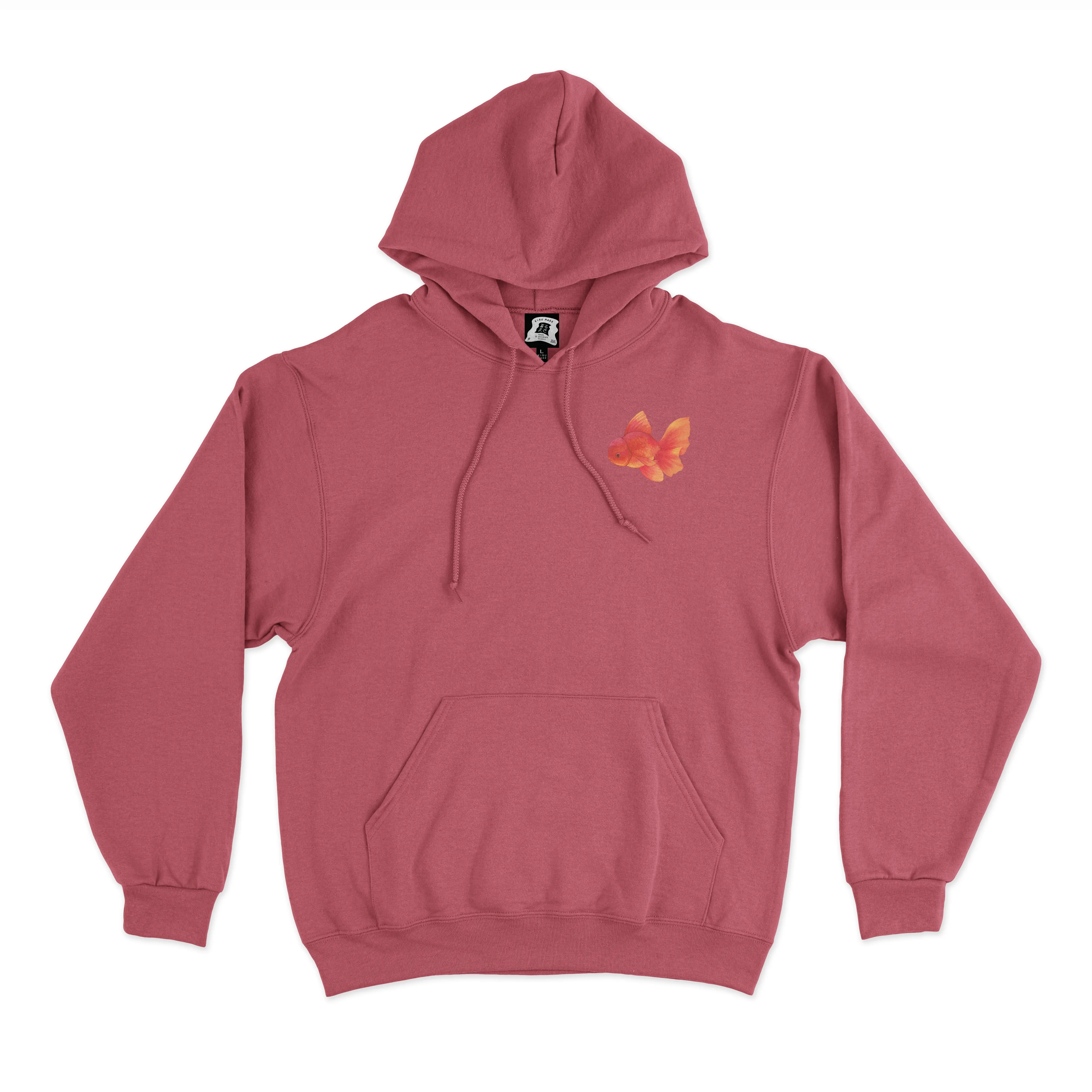 "Free Fall" Basic Hoodie Black/Pink