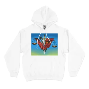 "Justice" Basic Hoodie White