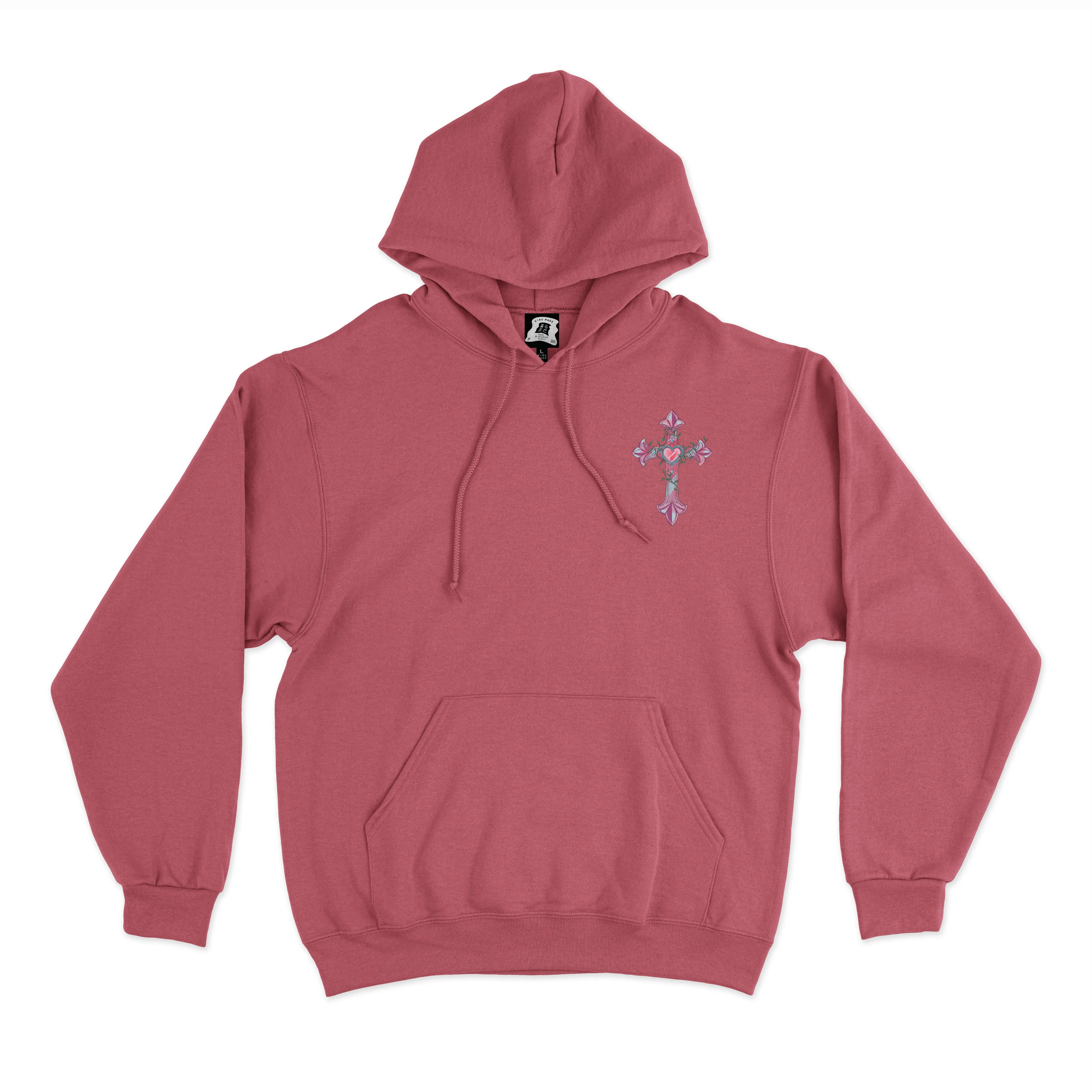 "Kitchen" Basic Hoodie Black/Pink