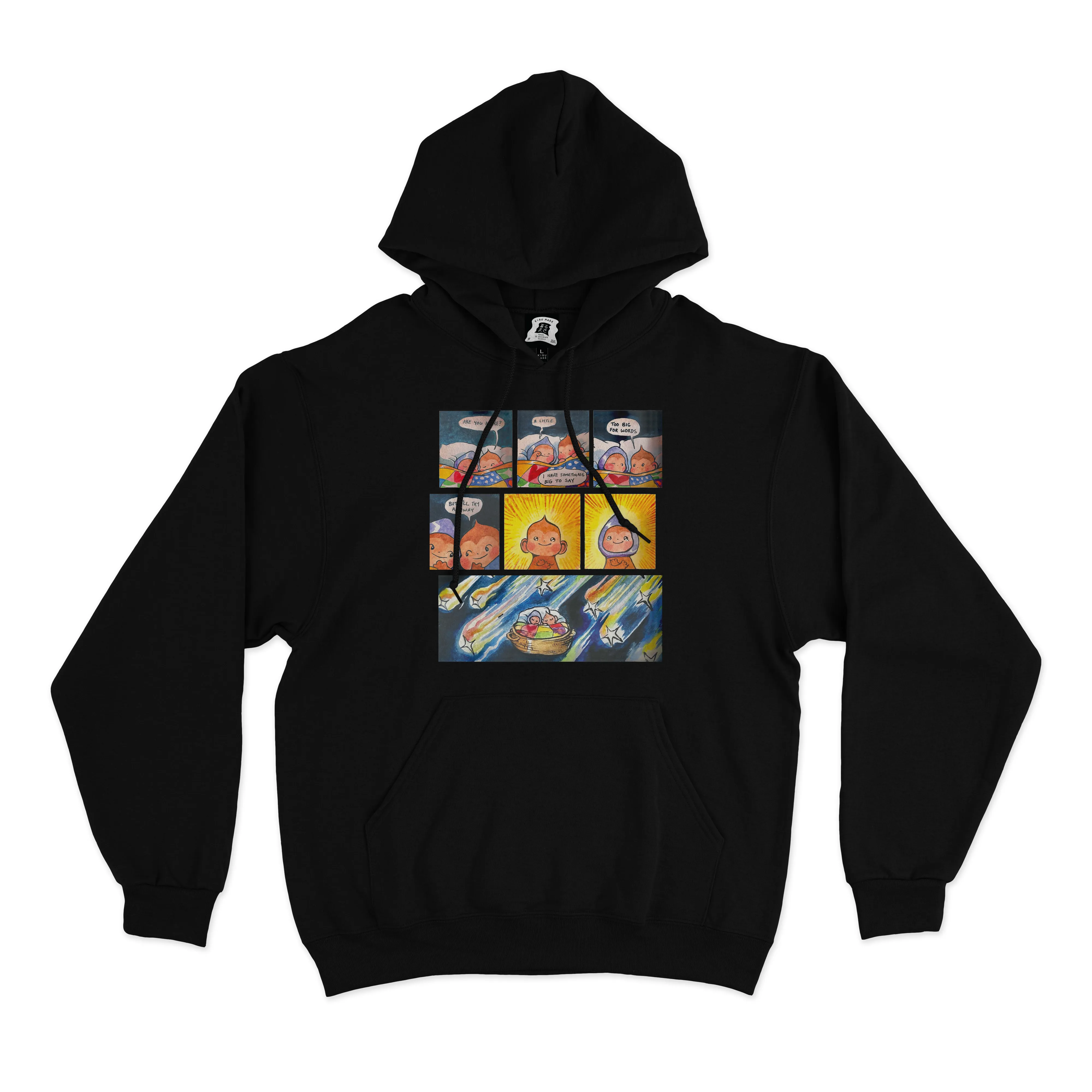 "Postcard" Basic Hoodie Cobalt Blue