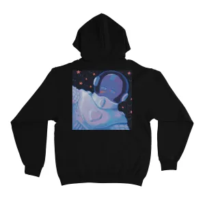 "Space" Basic Hoodie Black
