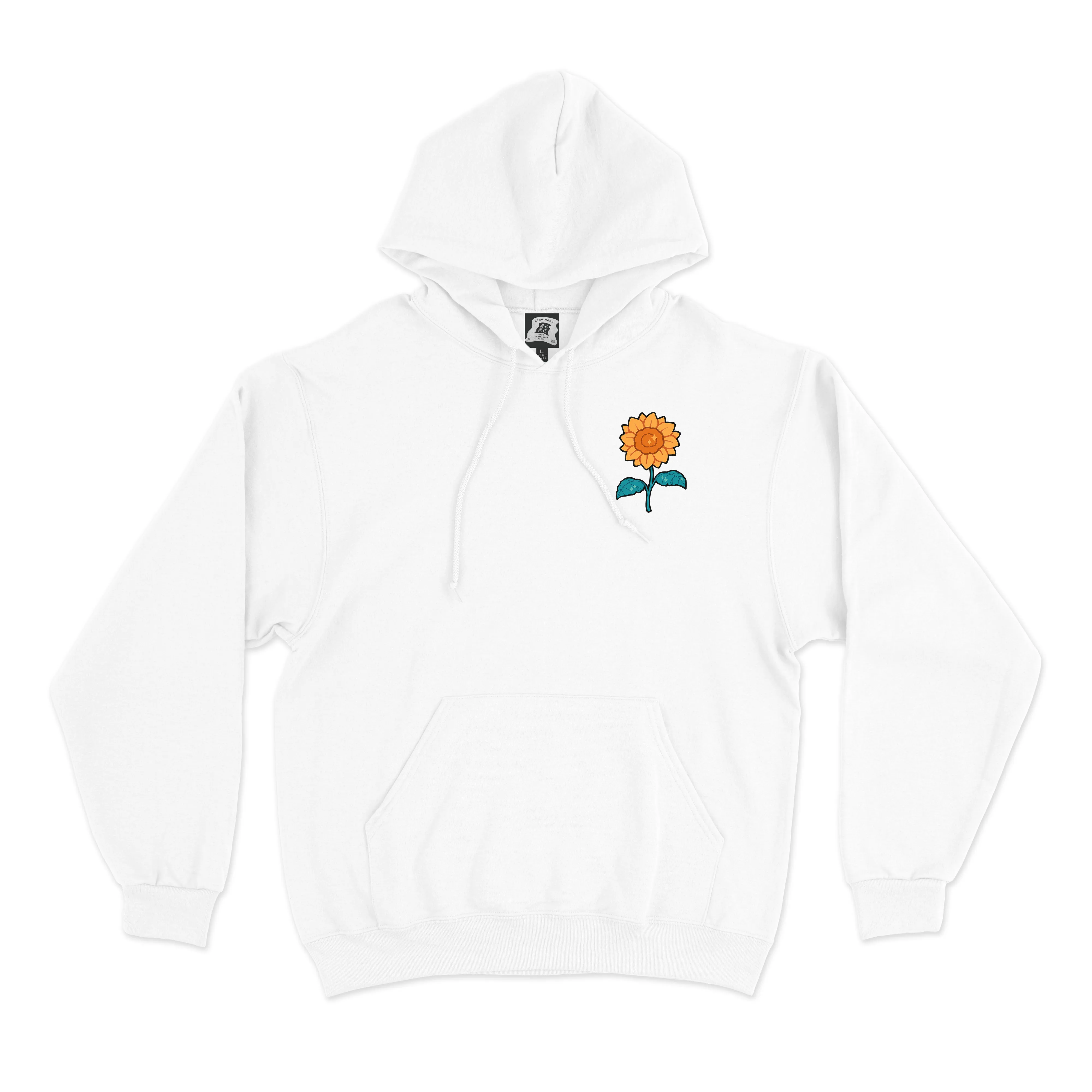 "Sunflower" Basic Hoodie White