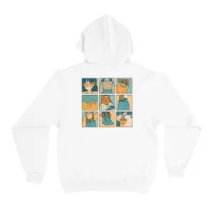 "Sunflower" Basic Hoodie White