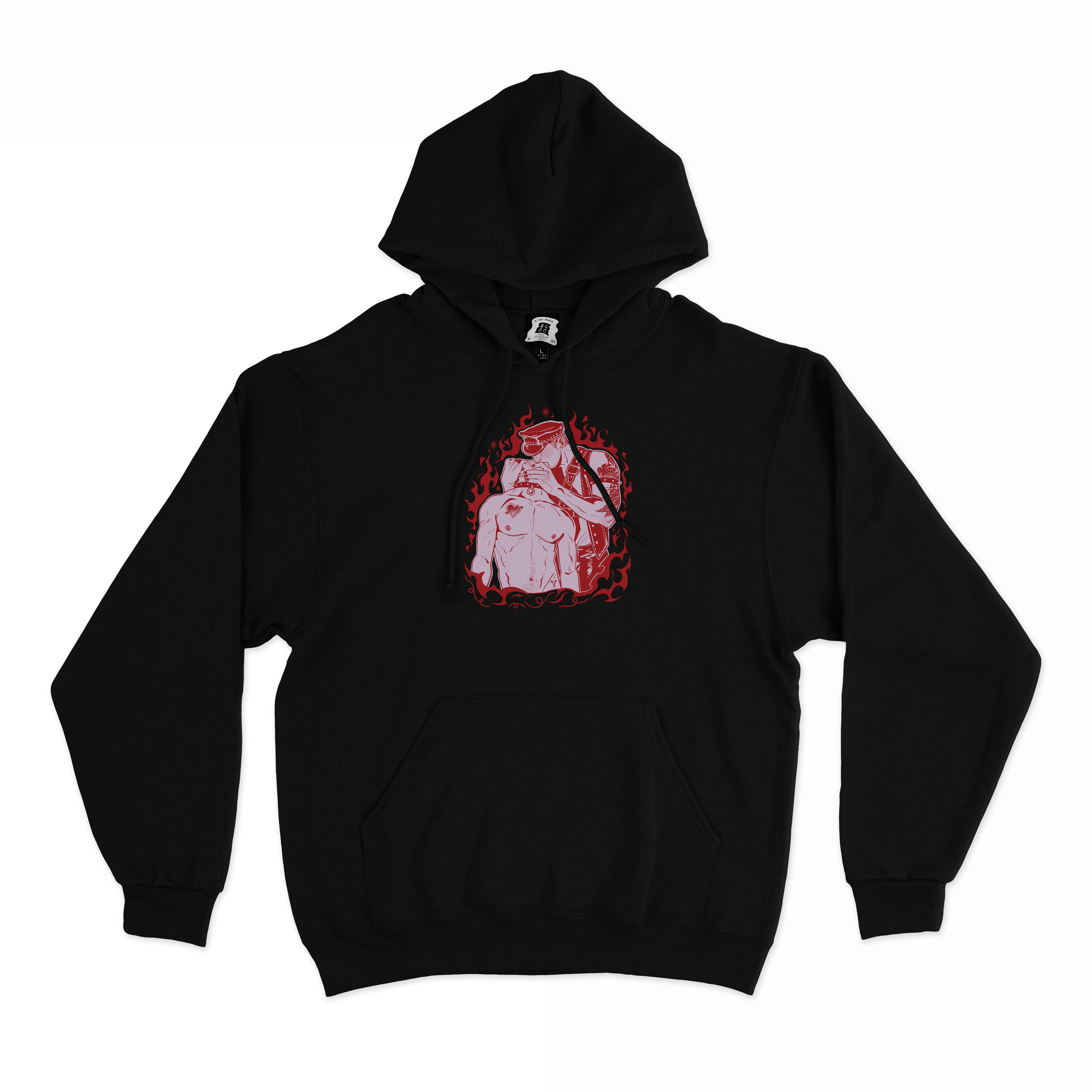"Valentine" Basic Hoodie Black
