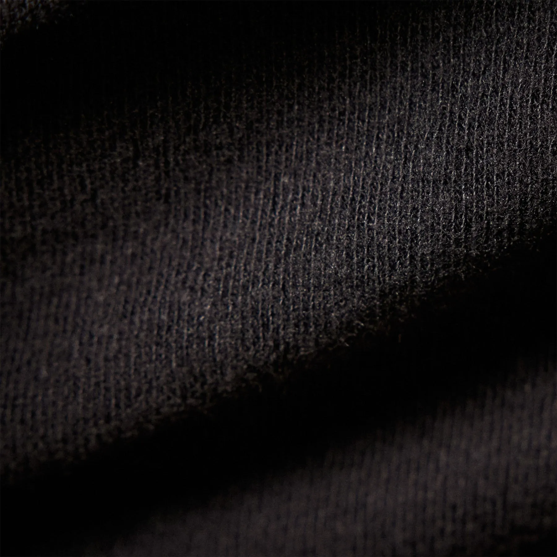 Recycled Brushed Jersey Ruched Turtleneck Dress - Black