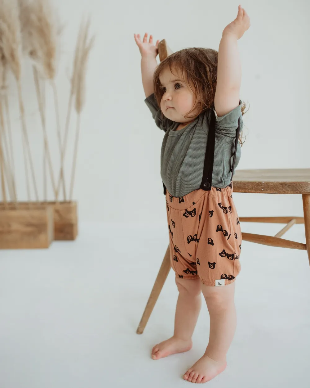 Red Bear Print Bracer Bloomers