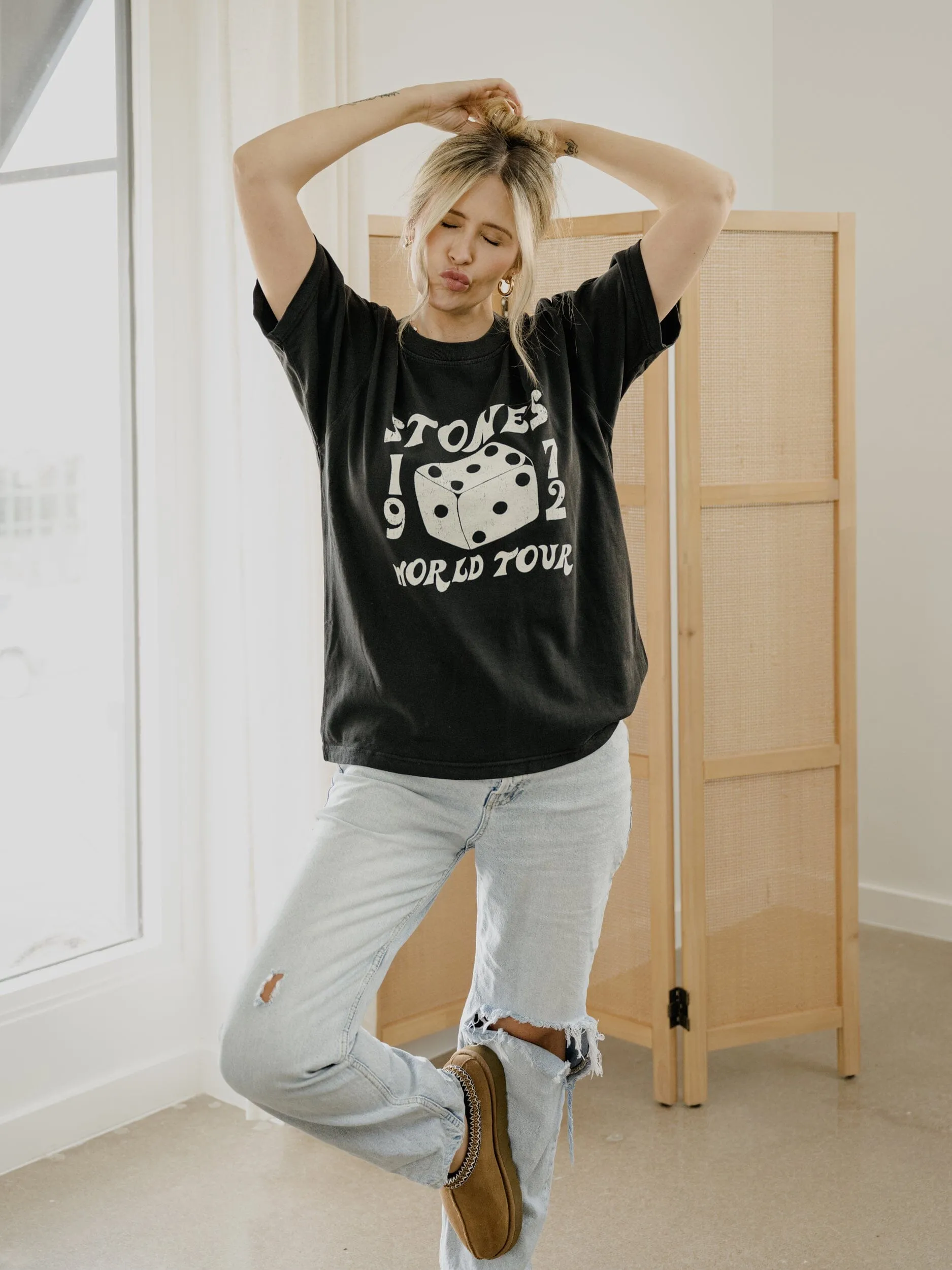 Rolling Stones Dice Black Hi-Dive Tee