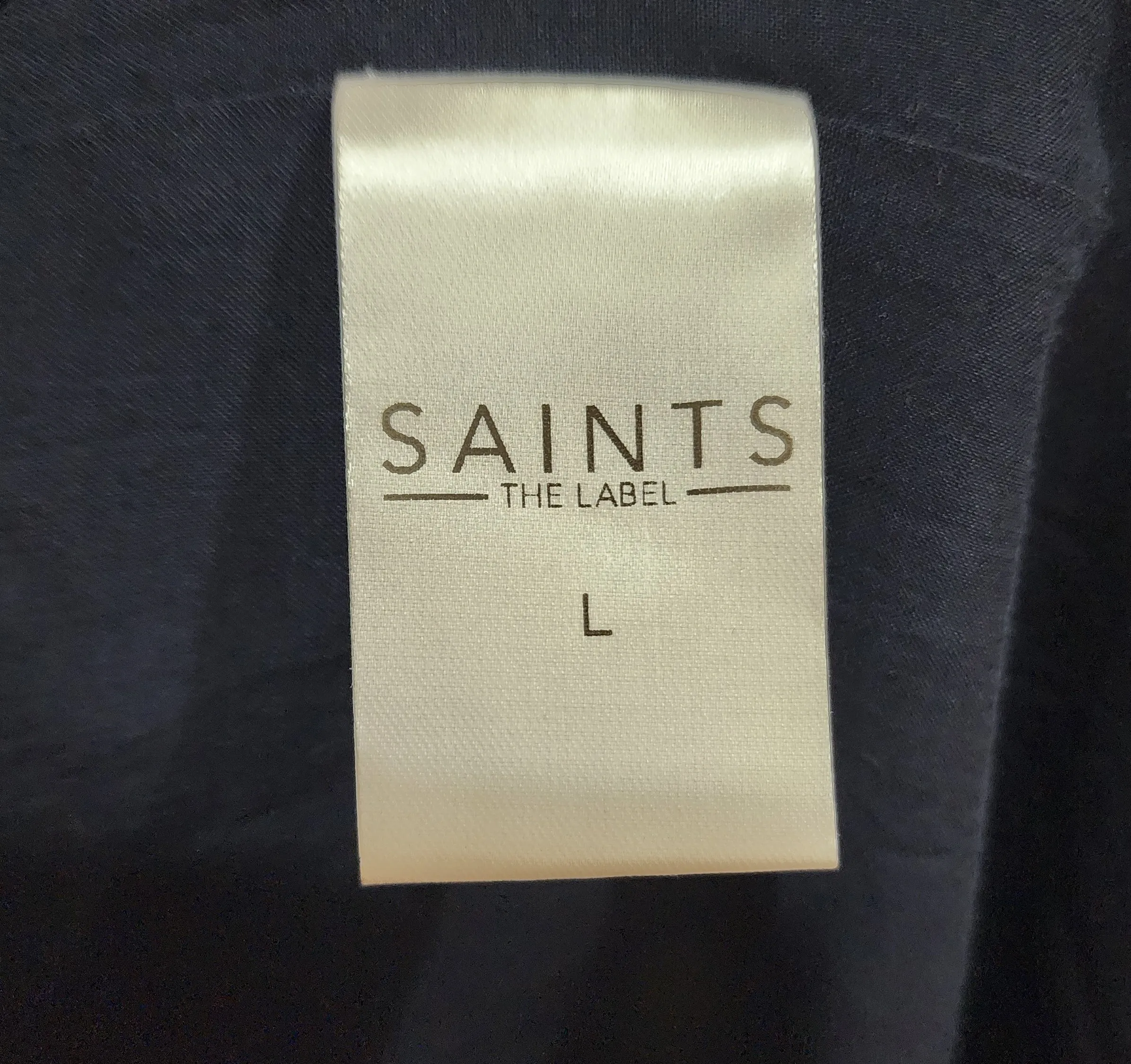 Saints The Label navy dot dress size L