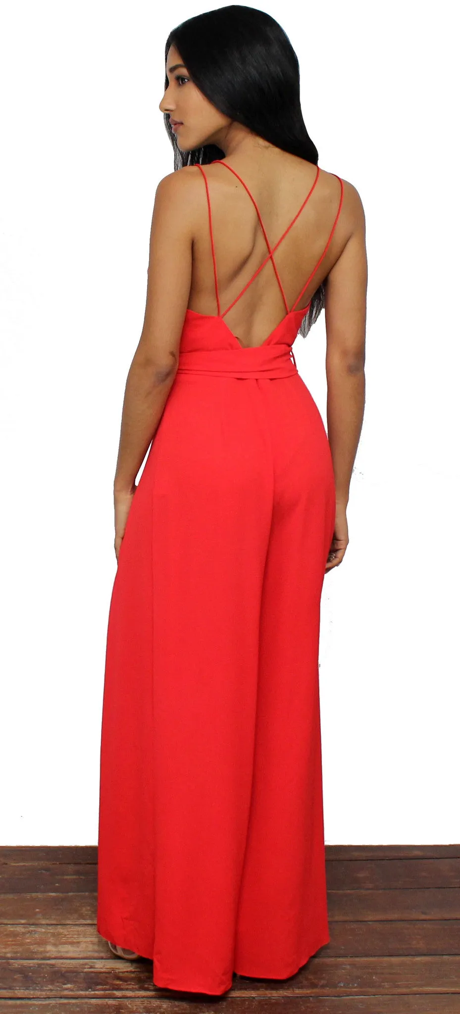 San Tropez Palazzo Red Jumpsuit