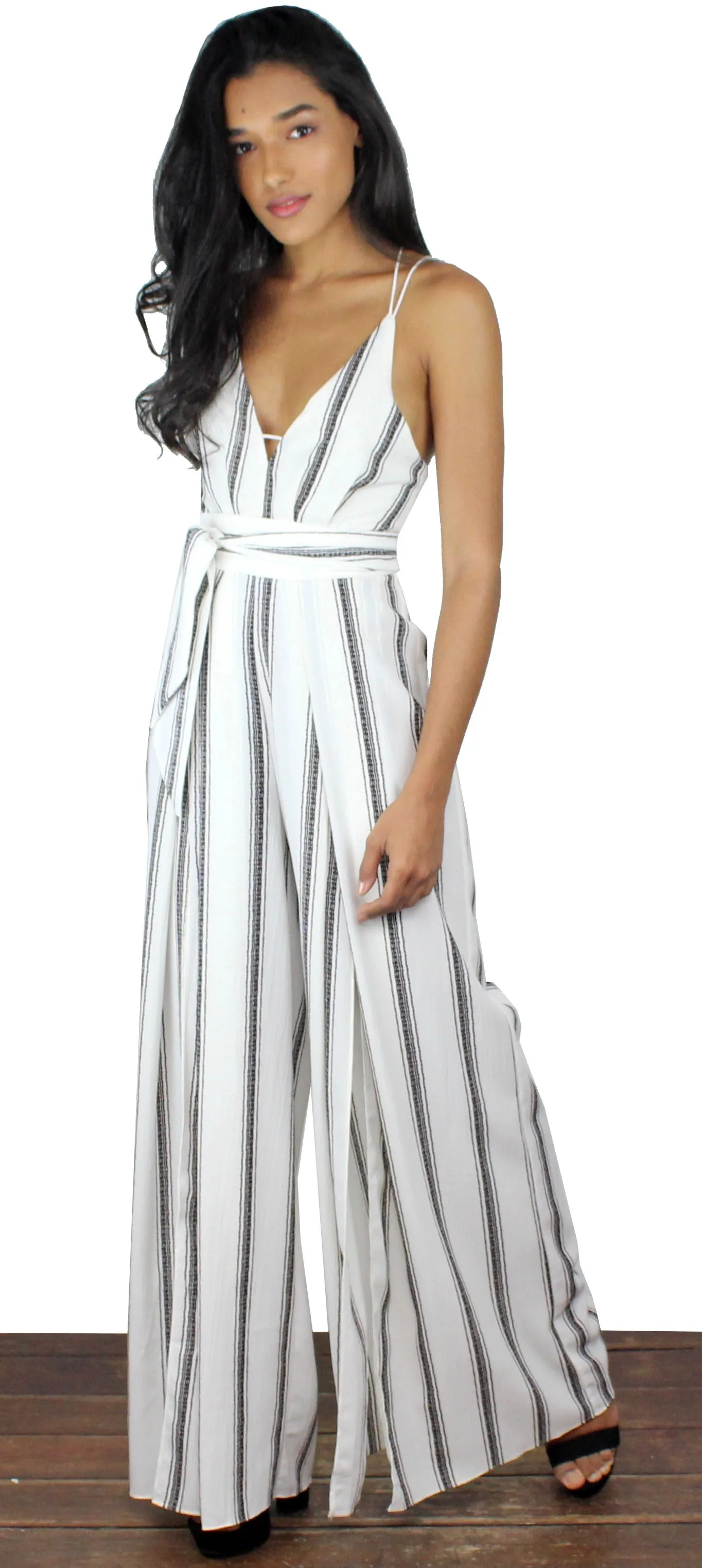 San Tropez Palazzo Stripes Jumpsuit