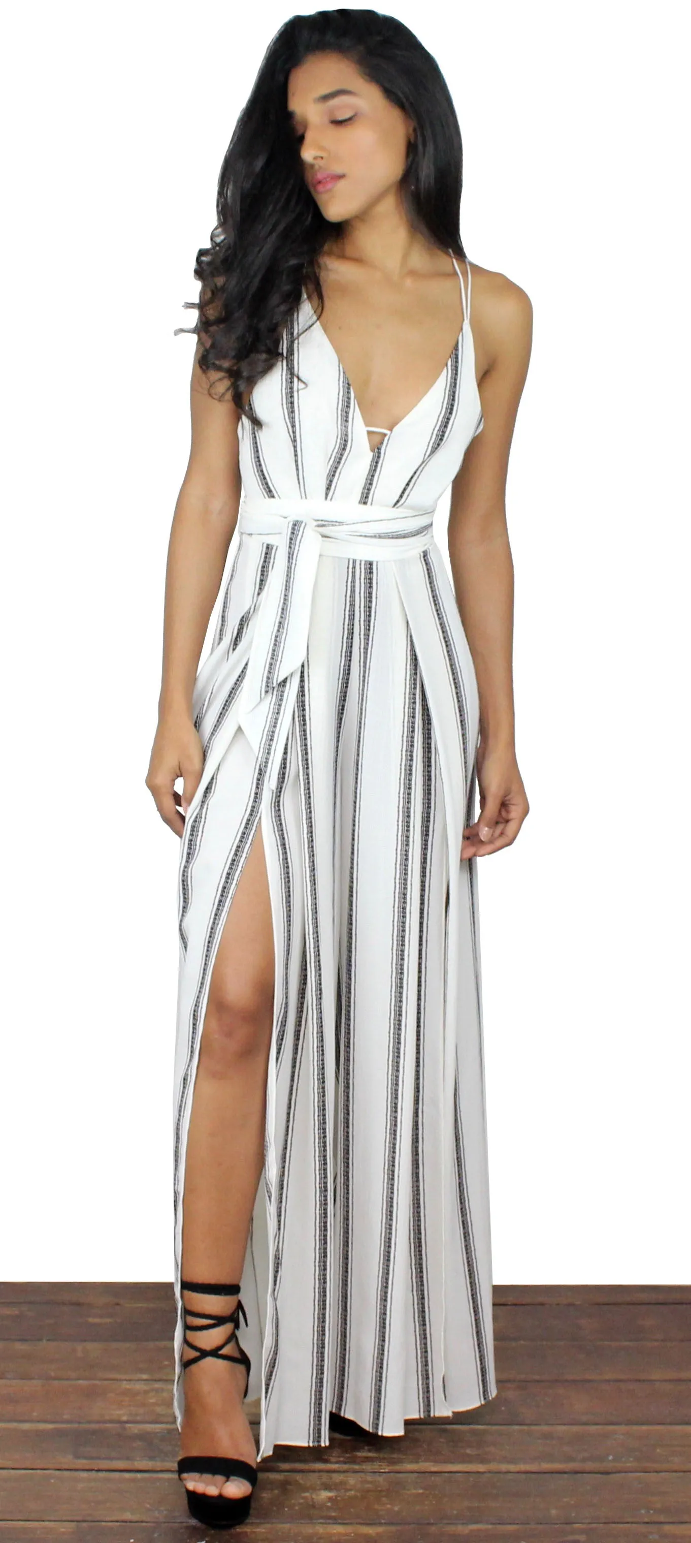 San Tropez Palazzo Stripes Jumpsuit